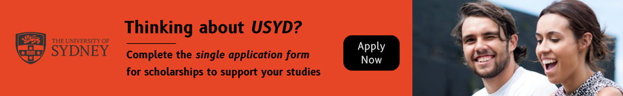 Thinking about USYD? Complete the University of Sydney's single application form for scholarship support today.