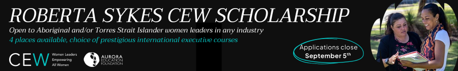 Apply for a CEW Roberta Sykes Executive Scholarship by September 5, 2025. 